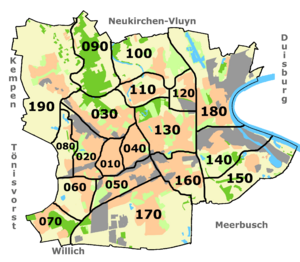 Krefeld Stadtteile
