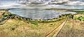 Lake Colac - Aerial perspective of Meredith Park campground