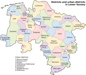 Landkreise Niedersachsen-en