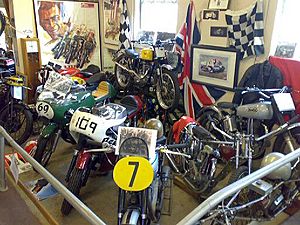 London Motorcycle Museum racing motorcycles