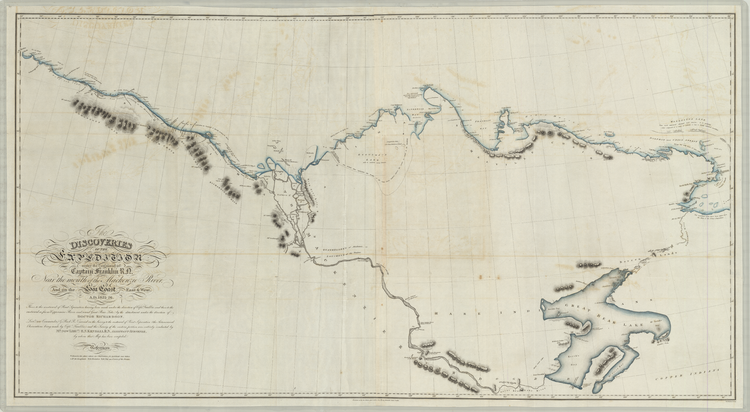 Mackenzie River 1825 map
