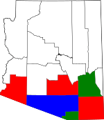 Map of Arizona highlighting Gadsden Purchase Counties.svg