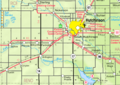 Map of Reno Co, Ks, USA