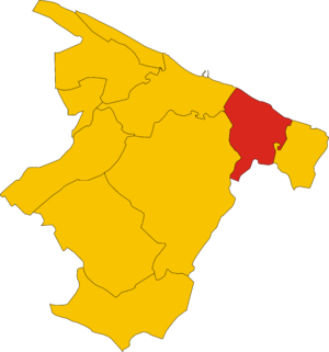 Trani within the Province of Barletta-Andria-Trani