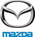 Mazda logo with emblem
