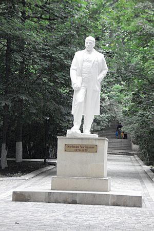 Monument to Narimanov in Qusar city