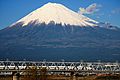 Mount Fuji and Shinkansen N700