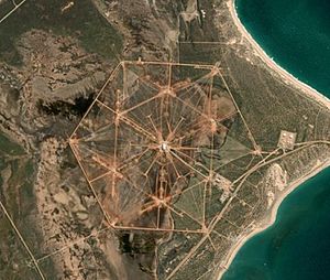 Naval Communication Station Harold E. Holt Satellite Image