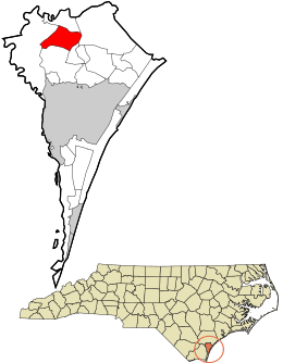 Location in New Hanover County and the state of North Carolina.