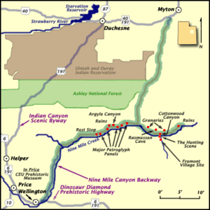 NineMileCanyon map