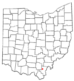 Location of Rio Grande, Ohio