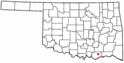 Location of Bockchito, Oklahoma
