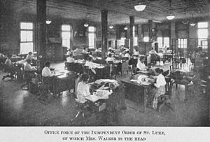 Office force of the Independent Order of St. Luke