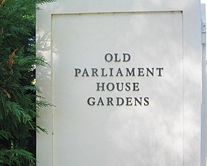 Old parliament house gardens