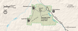 Painted Hills Unit map
