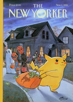 Pikachu on New Yorker cover, Nov 1 1999