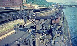 Pittsburgh Station Square area from Smithfield Bridge 1951