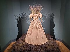 Plague Dress by Anna Dumitriu, on display at Thackray Museum of Medicine