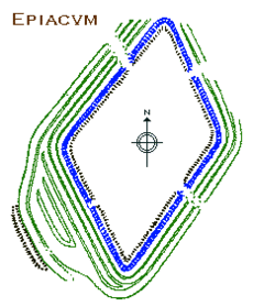 Plan of Epiacum Roman fort
