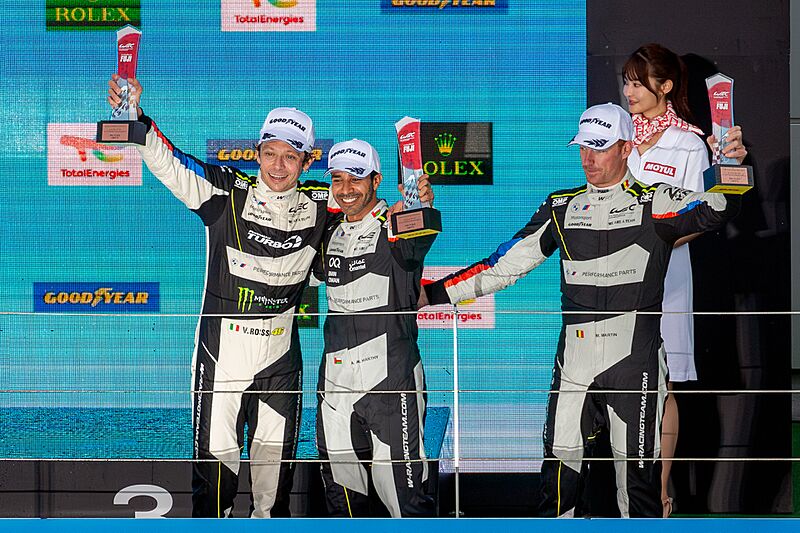 Podium LMGT3 Team WRT 36 2024 WEC Fuji 3