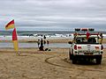RNLI lifeguards service, Treyarnon Bay
