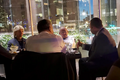 Robert Menendez at Morton's The Steakhouse in Washington DC, May 2019