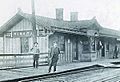 Rush Rush Ohio Train depot 1917