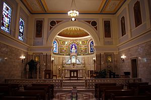 Saints Peter & Paul Cathedral (Indianapolis, Indiana), Blessed Sacrament Chapel, interior, nave
