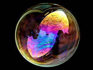 Soap bubble sky
