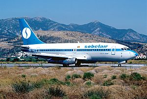 Sobelair Boeing 737-229; OO-SBT, Samos, August 1991 (5689318319)