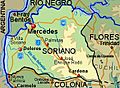Soriano Department map