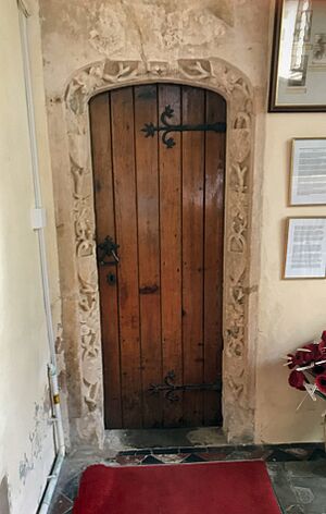 St Mary and St Benedict Buckland Brewer priests door