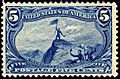 Stamp US 1898 5c Trans-Miss