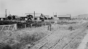 StateLibQld 1 294735 Railway tracks at Yeppoon, ca. 1938