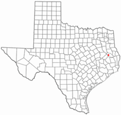 Location of Burke, Texas