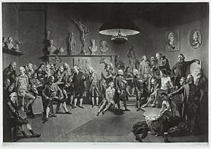 The Academicians of the Royal Academy by Richard Earlom 1773