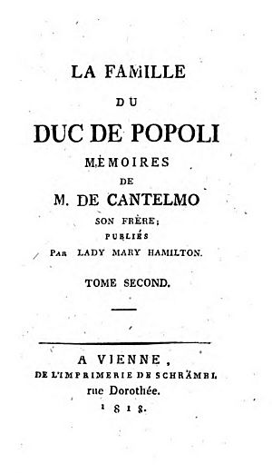 The Duc de Popoli - Title Page