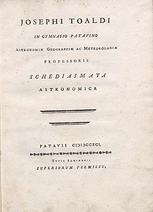 Toaldo, Giuseppe – Schediasmata astronomica, 1791 – BEIC 4731397