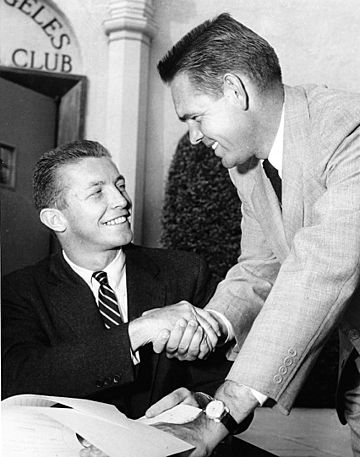 Tony Trabert and Jack Kramer 1955-10-19