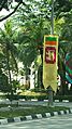 Vertical Sri Lankan flag near Muzium Negara