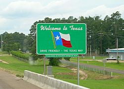 Welcome to Texas sign, 2008