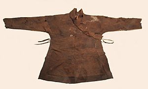 Xiongnu Leather Robe, Han period, Henan Provincial Museum, Zhengzhou