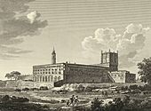 1806-1820, Voyage pittoresque et historique de l'Espagne, tomo II, Vista exterior del convento de Santa Engracia (cropped)