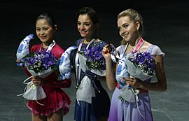 2015 Grand Prix of Figure Skating Final ladies singles medal ceremonies IMG 9498