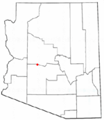 Location in Maricopa County and the state of Arizona