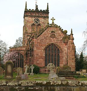 Acton church (west view), Cheshire