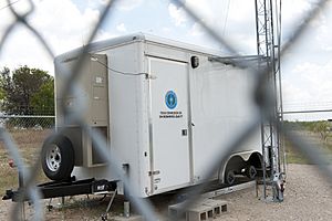 Air quality monitoring station in DISH, Texas
