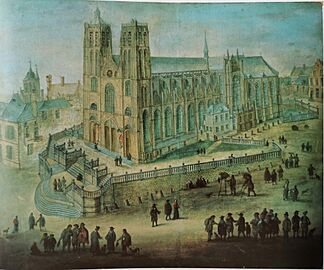 Andreas Martin, De Sint-Michielskerk, 37 x 45 cm (Museum NBB)