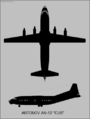 Antonov An-12 Cub two-view silhouette