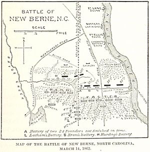 Battle of New Berne Map